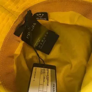 Prada | Accessories | Brand New Yellow Prada Bucket Hat Size  display picture 3